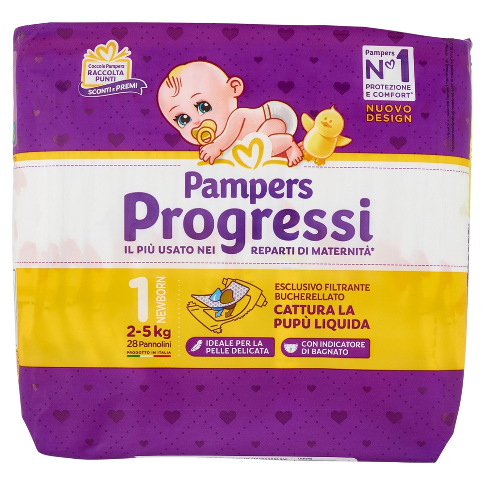 Pampers Progressi Newborn 28 pezzi